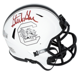 STERLING SHARPE SIGNED SOUTH CAROLINA GAMECOCKS LUNAR MINI HELMET BECKETT