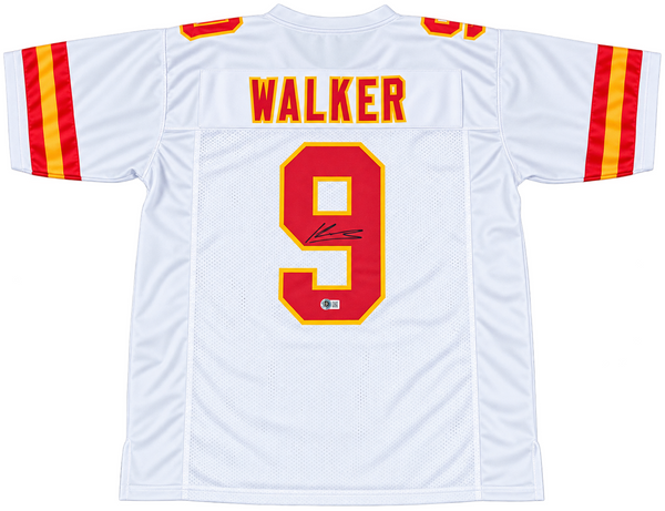 KENNETH WALKER III AUTOGRAPHED KANSAS CITY CHIEFS #9 WHITE JERSEY BECKETT
