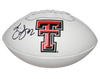 KEKE COUTEE SIGNED AUTOGRAPHED TEXAS TECH RED RAIDERS WHITE LOGO FOOTBALL JSA