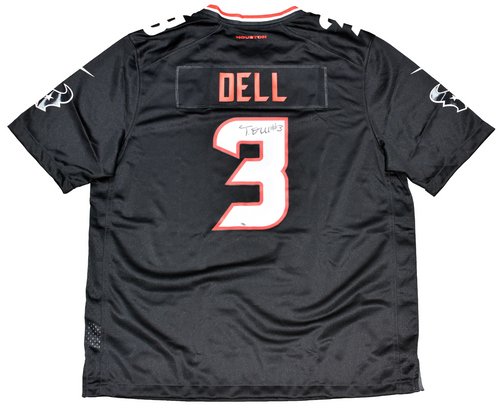 TANK DELL AUTOGRAPHED HOUSTON TEXANS #3 2024 NEW NIKE JERSEY BECKETT