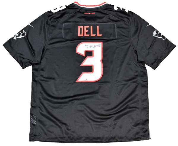 TANK DELL AUTOGRAPHED HOUSTON TEXANS #3 2024 NEW NIKE JERSEY BECKETT