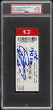 CHASE BURNS SIGNED MLB DEBUT TICKET 6/24/25 CINCINNATI REDS YANKEES PSA AUTO 10