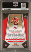 PATRICK MAHOMES SIGNED 2017 PANINI PRIZM ROOKIE #269 RC PSA 8 AUTO 10