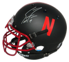 SCOTT FROST SIGNED NEBRASKA CORNHUSKERS FULL SIZE BLACK AUTHENTIC HELMET BECKETT