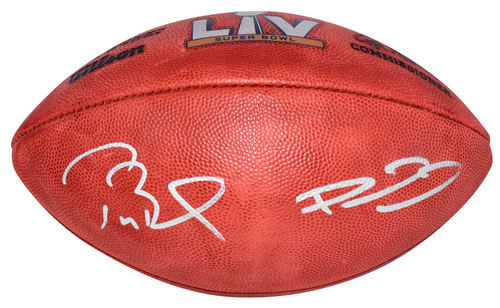 TOM BRADY & PATRICK MAHOMES SIGNED BUCS CHIEFS WILSON SUPER BOWL LV 55 FOOTBALL