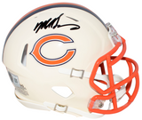 MIKE SINGLETARY SIGNED CHICAGO BEARS RETRO SPEED MINI HELMET BECKETT