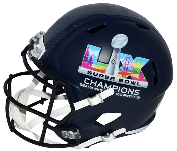SAM DARNOLD SIGNED SEATTLE SEAHAWKS SUPER BOWL LX CHAMPS FULL SIZE SPEED HELMET