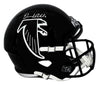 DESMOND RIDDER SIGNED ATLANTA FALCONS FULL SIZE BLACK THROWBACK HELMET BECKETT