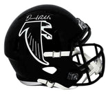 DESMOND RIDDER SIGNED ATLANTA FALCONS FULL SIZE BLACK THROWBACK HELMET BECKETT