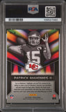 PATRICK MAHOMES SIGNED 2017 PANINI PRIZM INSTANT IMPACT ROOKIE RC PSA 9 AUTO 10