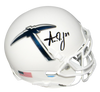AARON JONES SIGNED AUTOGRAPHED UTEP MINERS WHITE MINI HELMET JSA