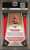 PATRICK MAHOMES SIGNED 2017 PANINI SILVER PRIZM ROOKIE #269 RC PSA 9 AUTO 10