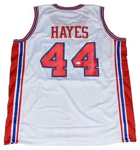 SPUD WEBB SIGNED NORTH CAROLINA NC STATE WOLFPACK #4 BASKETBALL JERSEY JSA