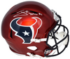 JAYDEN HIGGINS SIGNED HOUSTON TEXANS RED FULL SIZE SPEED HELMET BECKETT