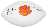 ISAIAH SIMMONS AUTOGRAPHED SIGNED CLEMSON TIGERS LOGO FOOTBALL JSA W/ 18 CHAMPS