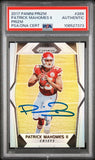 PATRICK MAHOMES SIGNED 2017 PANINI PRIZM ROOKIE RC #269 AUTO PSA AUTHENTIC