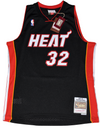 SHAQUILLE O'NEAL SIGNED MIAMI HEAT #32 BLACK MITCHELL & NESS JERSEY BECKETT