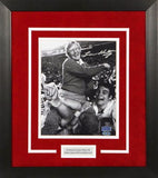 LOU HOLTZ SIGNED ARKANSAS RAZORBACKS 8x10 FRAMED PHOTO COA