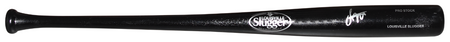 JESUS MADE SIGNED MILWAUKEE BREWERS CHANDLER PLAYER GAME MODEL BAT MLB AUTH