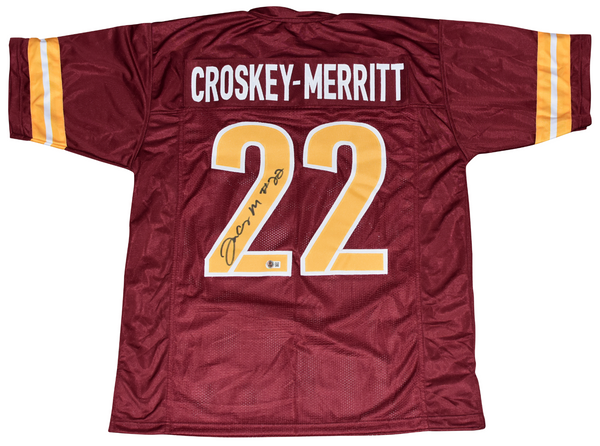 JACORY CROSKEY-MERRITT SIGNED WASHINGTON COMMANDERS #22 JERSEY BECKETT