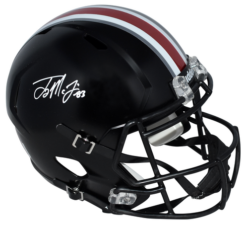 TERRY McLAURIN SIGNED OHIO STATE BUCKEYES BLACK FULL SIZE SPEED HELMET BECKETT