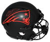 MAC JONES SIGNED NEW ENGLAND PATRIOTS ECLIPSE AUTHENTIC SPEED HELMET BECKETT