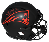 MAC JONES SIGNED NEW ENGLAND PATRIOTS ECLIPSE AUTHENTIC SPEED HELMET BECKETT
