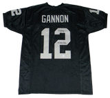 RICH GANNON SIGNED OAKLAND RAIDERS #12 BLACK JERSEY BECKETT W/ NFL MVP 2002