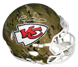 PATRICK MAHOMES SIGNED KANSAS CITY CHIEFS CAMO AUTHENTIC SPEED HELMET BECKETT