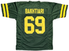 DAVID BAKHTIARI AUTOGRAPHED SIGNED GREEN BAY PACKERS #69 GREEN JERSEY BECKETT