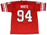 RANDY WHITE AUTOGRAPHED MARYLAND TERRAPINS #94 RED JERSEY BECKETT