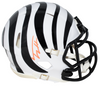 TREY HENDRICKSON SIGNED CINCINNATI BENGALS WHITE SPEED MINI HELMET BECKETT