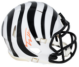 TREY HENDRICKSON SIGNED CINCINNATI BENGALS WHITE SPEED MINI HELMET BECKETT