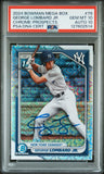 GEORGE LOMBARD JR SIGNED 2024 BOWMAN CHROME MOJO REFRACTOR 1ST RC PSA 10 AUTO 10
