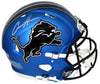 AIDAN HUTCHINSON SIGNED DETROIT LIONS 2024 BLUE AUTHENTIC SPEED HELMET BECKETT