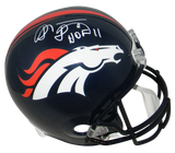 SHANNON SHARPE SIGNED AUTOGRAPHED DENVER BRONCOS FULL SIZE HELMET W/ HOF 11