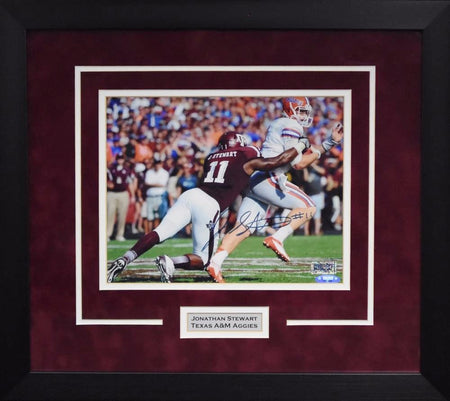 LEELAND McELROY SIGNED TEXAS A&M AGGIES 16x20 FRAMED PHOTO COA