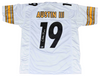 CALVIN AUSTIN III AUTOGRAPHED PITTSBURGH STEELERS #19 WHITE JERSEY BECKETT