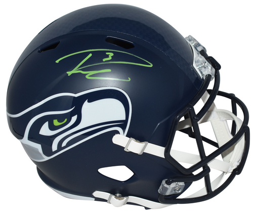 RUSSELL WILSON AUTOGRAPHED SEATTLE SEAHAWKS FULL SIZE SPEED HELMET RW HOLO