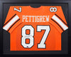 BRANDON PETTIGREW SIGNED OKLAHOMA STATE COWBOYS #87 ORANGE FRAMED JERSEY COA