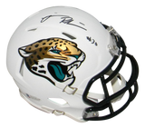 JAMES ROBINSON SIGNED JACKSONVILLE JAGUARS WHITE SPEED MINI HELMET BECKETT