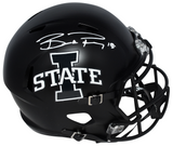 BROCK PURDY AUTOGRAPHED IOWA STATE CYCLONES BLACK FULL SIZE SPEED HELMET BECKETT