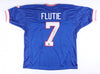 DOUG FLUTIE AUTOGRAPHED SIGNED BUFFALO BILLS #7 BLUE JERSEY BECKETT