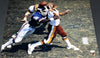 LAWRENCE TAYLOR & JOE THEISMANN SIGNED REDSKINS GIANTS 16x20 PHOTO JSA