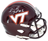 ISAIAH FORD AUTOGRAPHED VIRGINIA TECH HOKIES SPEED MINI HELMET COA