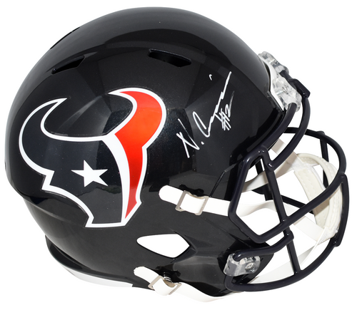 NICO COLLINS AUTOGRAPHED HOUSTON TEXANS FULL SIZE SPEED HELMET BECKETT