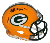 AJ DILLON AUTOGRAPHED SIGNED GREEN BAY PACKERS SPEED MINI HELMET JSA