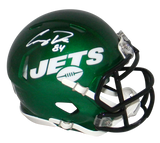 COREY DAVIS AUTOGRAPHED SIGNED NEW YORK JETS SPEED MINI HELMET BECKETT