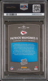 PATRICK MAHOMES SIGNED 2017 PANINI DONRUSS RATED ROOKIE #327 RC PSA 8 AUTO 10