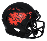 PATRICK MAHOMES TYREEK HILL SIGNED KANSAS CITY CHIEFS ECLIPSE MINI HELMET BAS